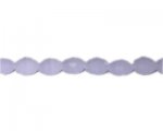 14 x 10mm Lilac Faceted Glass Semi-Opaque Oval Bead, 13" string 14 x 10mm Lilac Faceted Glass Semi-Opaque Oval Bead, 13" string