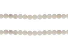 (image for) 6mm White Gemstone Bead, approx. 30 beads