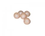12mm Pale Peach Druzy-Style Electroplated Bead, approx. 16 beads