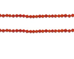 (image for) 4mm Red Bicone Glass Bead, 2 x 12" strings