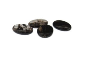 (image for) 20 x 14mm Rutilated Quartz Gemstone Oval Bead, 4 beads
