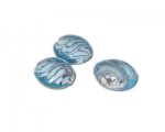 16mm Baby Blue Pattern Handmade Lampwork Bead, 6 beads 16mm Baby Blue Pattern Handmade Lampwork Bead, 6 beads