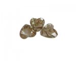 20mm Crystal/Gold Lampwork Heart Glass Bead, 3 beads 20mm Crystal/Gold Lampwork Heart Glass Bead, 3 beads