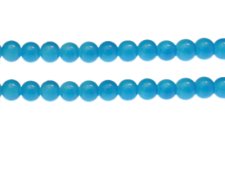 (image for) 8mm Turquoise Gemstone-Style Glass Bead, approx. 37 beads
