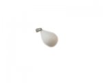 18 x 14mm White Gemstone Drop Pendant with bail 18 x 14mm White Gemstone Drop Pendant with bail