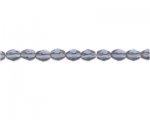 8 x 6mm Pale Purple Faceted Oval Glass Bead, 13" string 8 x 6mm Pale Purple Faceted Oval Glass Bead, 13" string