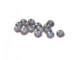 8mm Morning Gray Galaxy Luster Glass Bead, approx. 33 beads