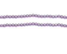 (image for) 4mm Violet Glass Pearl Bead, approx. 113 beads