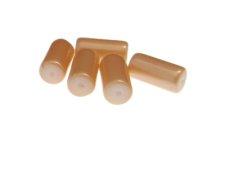 (image for) 20 x 10mm Peach Column Glass Bead, 5 beads