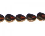14mm Deep Gold Vintage-Style Flat Round Glass Bead, approx. 5 be 14mm Deep Gold Vintage-Style Flat Round Glass Bead, approx. 5 be