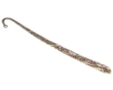(image for) 4.75" Etched Silver Metal Bookmark