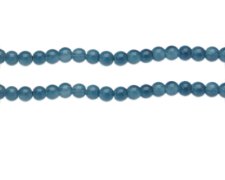 (image for) 6mm Petrol Jade-Style Glass Bead, approx. 76 beads