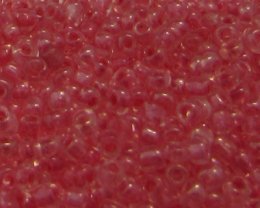 (image for) 11/0 Coral Transparent Glass Seed Bead, 1oz. Bag