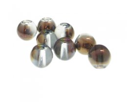 (image for) 14mm Half Moon Galaxy Glass Bead, 8 beads