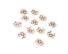 (image for) 6mm Silver Filigree Bead Caps - approx. 50 caps