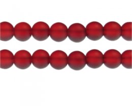 (image for) 12mm Red Sea/Beach-Style Glass Bead, approx. 13 beads