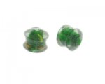 20mm Green Pattern Lampwork Glass Bead, 2 beads 20mm Green Pattern Lampwork Glass Bead, 2 beads