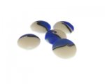 20mm Blue/White Pattern Lampwork Glass Bead, 5 beads 20mm Blue/White Pattern Lampwork Glass Bead, 5 beads