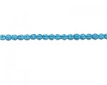 6mm Turquoise Faceted Glass Bead, 14" string 6mm Turquoise Faceted Glass Bead, 14" string