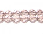 12mm Light Silver Faceted Glass Bead, 13" string 12mm Light Silver Faceted Glass Bead, 13" string