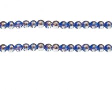 (image for) 6mm Starry Sky Abstract Glass Bead, approx. 45 beads