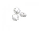 10mm Clear Faceted Crystal Flower Glass Bead, 6 beads 10mm Clear Faceted Crystal Flower Glass Bead, 6 beads