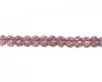 8 x 6mm Light Plum Faceted Glass Bead, 13" string 8 x 6mm Light Plum Faceted Glass Bead, 13" string
