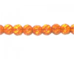 10mm Orange Faceted Glass Bead, 13" string 10mm Orange Faceted Glass Bead, 13" string