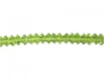 8 x 4mm Apple Green Faceted Disc Glass Bead, 13" string 8 x 4mm Apple Green Faceted Disc Glass Bead, 13" string