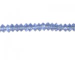 8 x 4mm Sky Blue Faceted Disc Glass Bead, 13" string 8 x 4mm Sky Blue Faceted Disc Glass Bead, 13" string