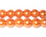 10mm Round Light Bronze Glass Pearl Bead, approx. 22 beads 10mm Round Light Bronze Glass Pearl Bead, approx. 22 beads