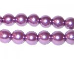 10mm Round Violet Glass Pearl Bead, approx. 22 beads 10mm Round Violet Glass Pearl Bead, approx. 22 beads