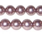 12mm Round Mink Glass Pearl Bead, 8" string, approx. 18 beads 12mm Round Mink Glass Pearl Bead, 8" string, approx. 18 beads