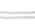 4mm Round White Glass Pearl Bead, approx. 113 beads