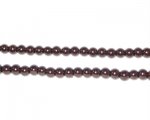 4mm Chocolate Glass Pearl Bead, approx. 113 beads
