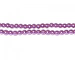 4mm Round Violet Glass Pearl Bead, approx. 113 beads 4mm Round Violet Glass Pearl Bead, approx. 113 beads