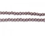 4mm Round Cocoa Glass Pearl Bead, approx. 113 beads 4mm Round Cocoa Glass Pearl Bead, approx. 113 beads