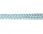 4mm Sea Foam Glass Pearl Bead, approx. 113 beads