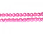 6mm Pink Glass Pearl Bead, approx. 78 beads