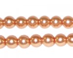 8mm Round Pale Gold Glass Pearl Bead, approx. 56 beads 8mm Round Pale Gold Glass Pearl Bead, approx. 56 beads