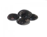 20mm Black Pattern Handmade Lampwork Glass Bead, 5 beads