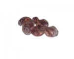 20 x 14mm Plum Foil Wavy Handmade Lampwork Glass Beads, 5 beads 20 x 14mm Plum Foil Wavy Handmade Lampwork Glass Beads, 5 beads