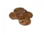 20mm Deep Gold Foil Handmade Lampwork Glass Beads, 5 beads 20mm Deep Gold Foil Handmade Lampwork Glass Beads, 5 beads