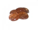 20mm Apricot Foil Handmade Lampwork Glass Beads, 5 beads 20mm Apricot Foil Handmade Lampwork Glass Beads, 5 beads