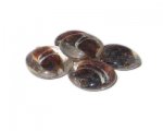 20mm Brown Foil Pattern Handmade Lampwork Glass Beads, 5 beads 20mm Brown Foil Pattern Handmade Lampwork Glass Beads, 5 beads