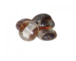 20mm Brown/Silver Foil Handmade Lampwork Glass Beads, 5 beads 20mm Brown/Silver Foil Handmade Lampwork Glass Beads, 5 beads