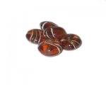 16mm Brown Pattern Handmade Lampwork Glass Beads, 5 beads 16mm Brown Pattern Handmade Lampwork Glass Beads, 5 beads