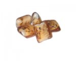 16mm Apricot Square Handmade Lampwork Glass Beads, 5 beads 16mm Apricot Square Handmade Lampwork Glass Beads, 5 beads