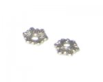8mm Silver Metal Bead Cap, approx. 20 caps 8mm Silver Metal Bead Cap, approx. 20 caps