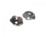 8mm Silver Metal Bead Cap, approx. 15 caps 8mm Silver Metal Bead Cap, approx. 15 caps